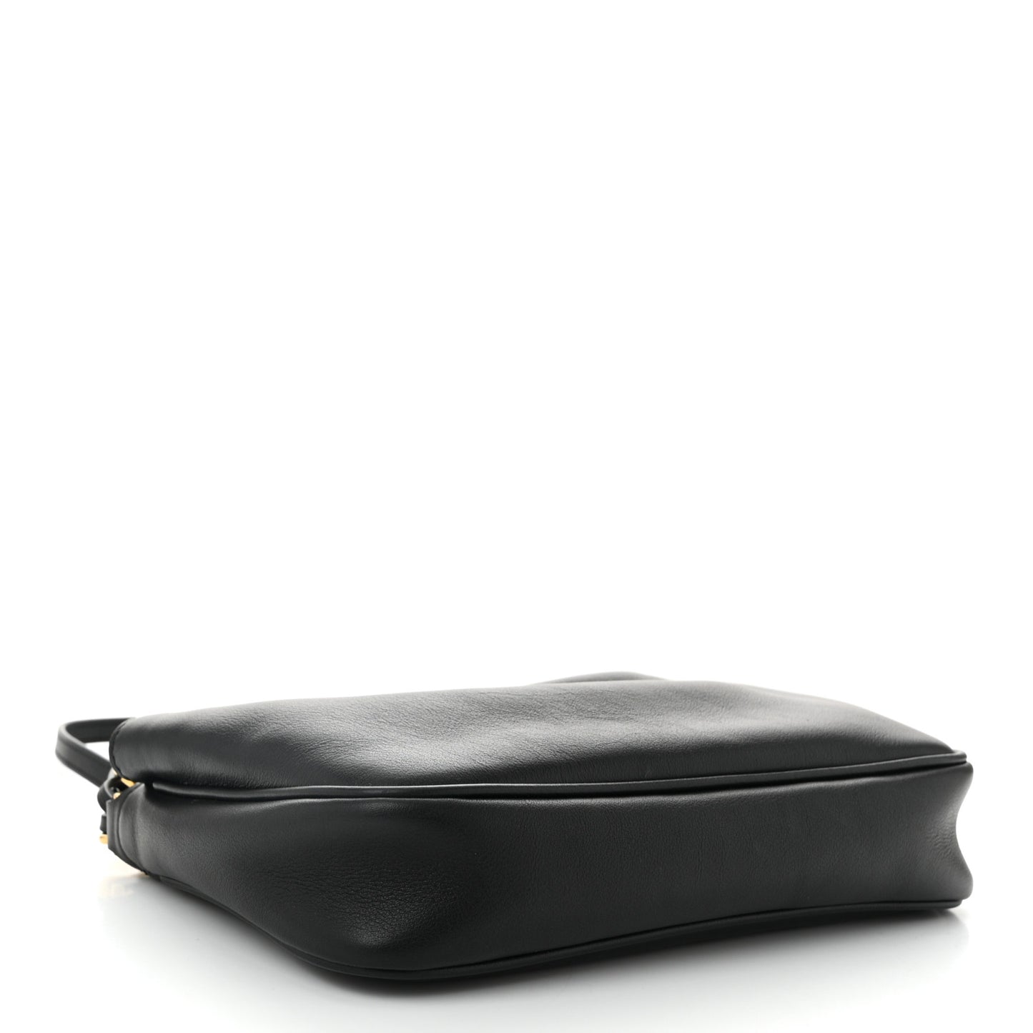 Natural Smooth Calfskin Rodeo Sling Pochette Black