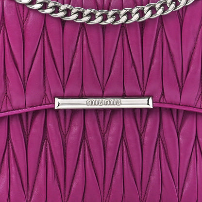 Miu Miu Nappa Matelasse Chain Flap Shoulder Bag Dalia 9 of 12