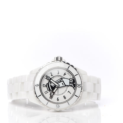 Chanel Stainless Steel Ceramic 38mm J12 Limited Edition Mademoiselle Automatic Watch White 3 of 7