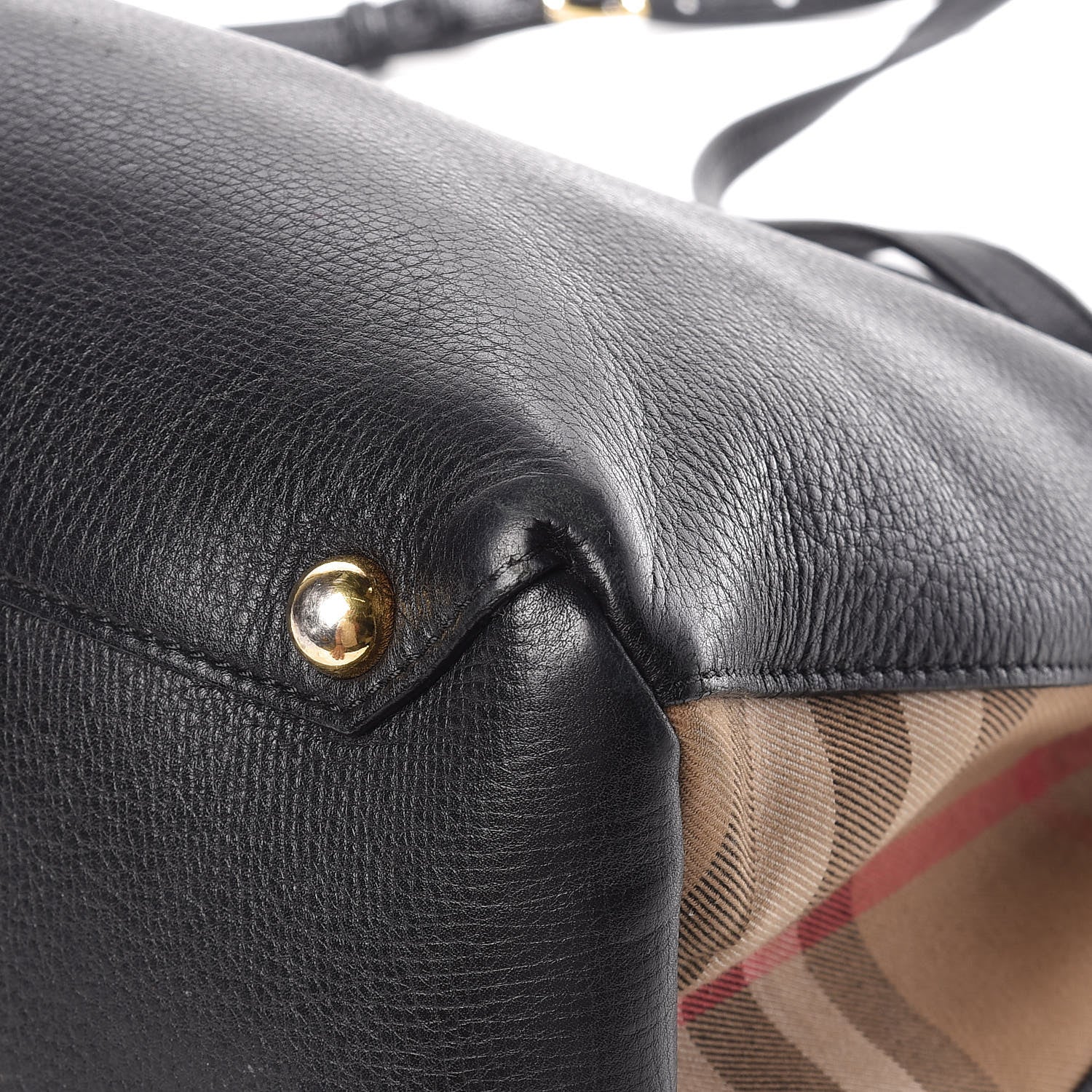 Burberry Smooth Calfskin Medium Banner Tote Black 17 of 20