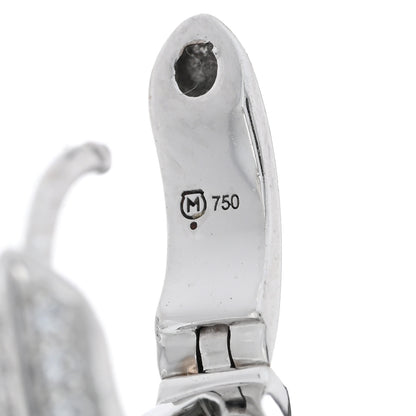 Mikimoto 18K White Gold Diamond Black South Sea Pearl 11.5-12mm Classic Elegance Drop Earrings 4 of 5