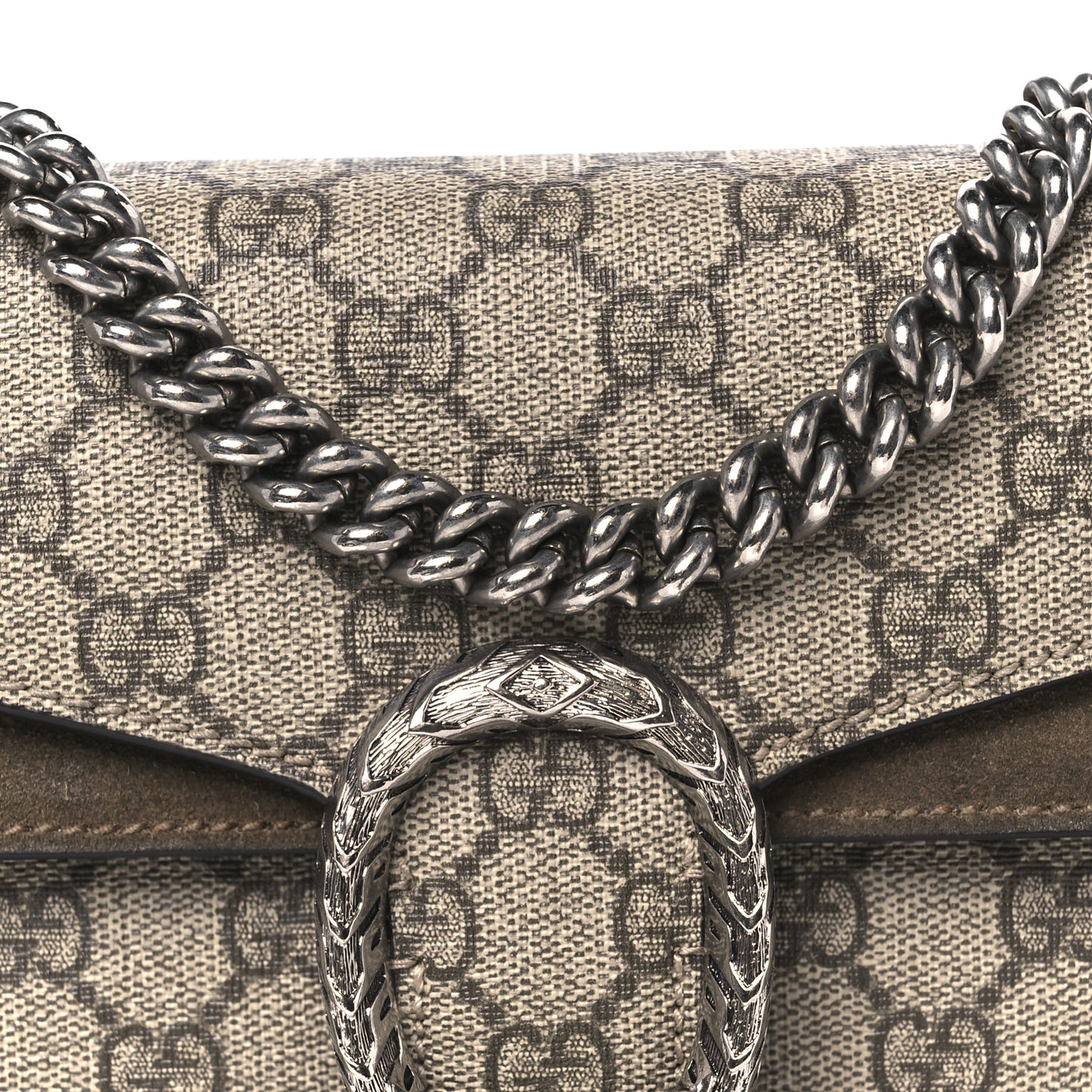 GG Supreme Monogram Mini Dionysus Shoulder Bag Taupe