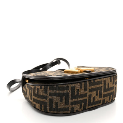 Fendi Fabric Jacquard Vitello Cher Cuoio FF 1974 Small Fendi C'mon Tobacco Moro Ebano 4 of 10
