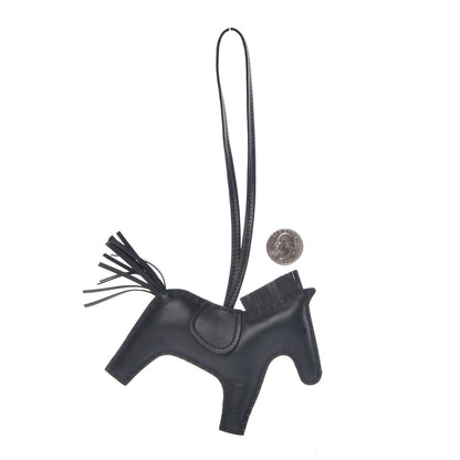 Hermes Milo Lambskin Grigri Rodeo Horse Bag Charm MM Vert Cypress 2 of 5