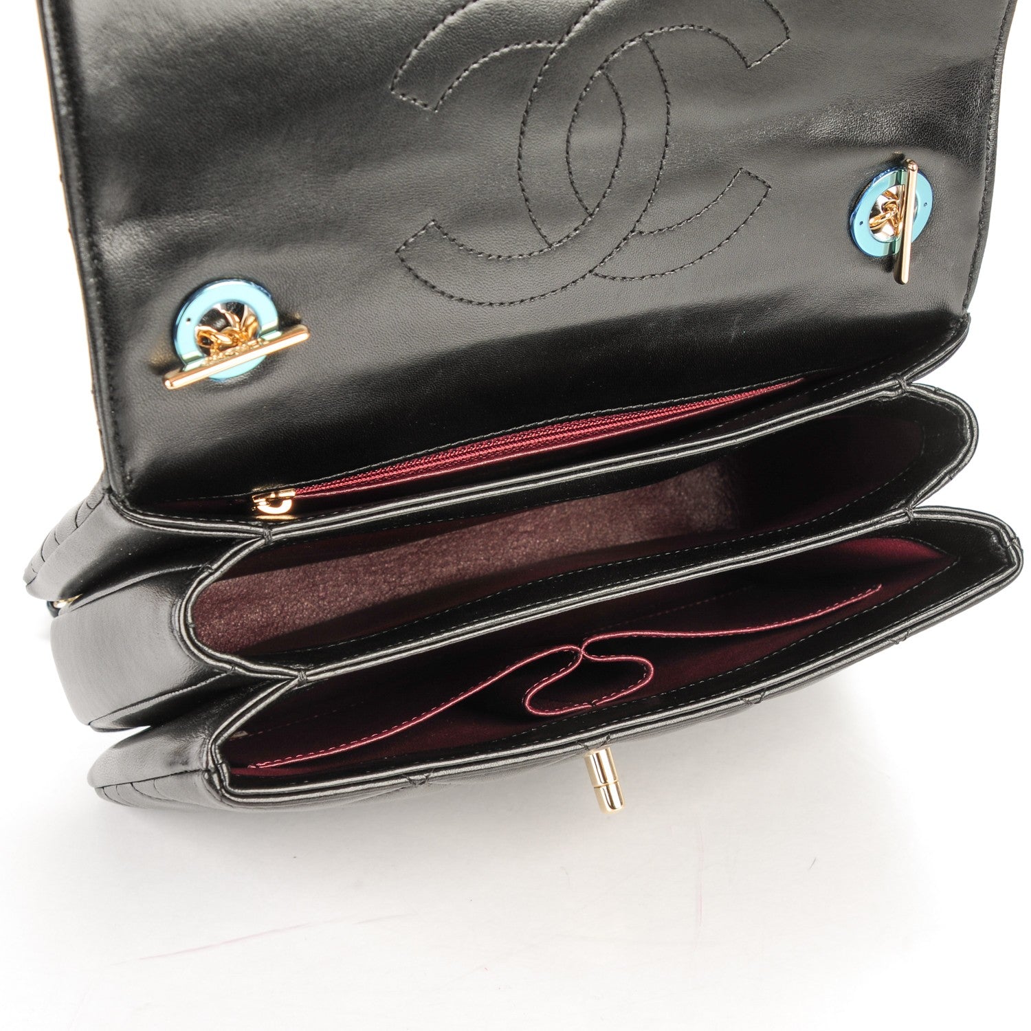Chanel Lambskin Quilted Small Trendy CC Dual Handle Flap Bag Black 5 of 7