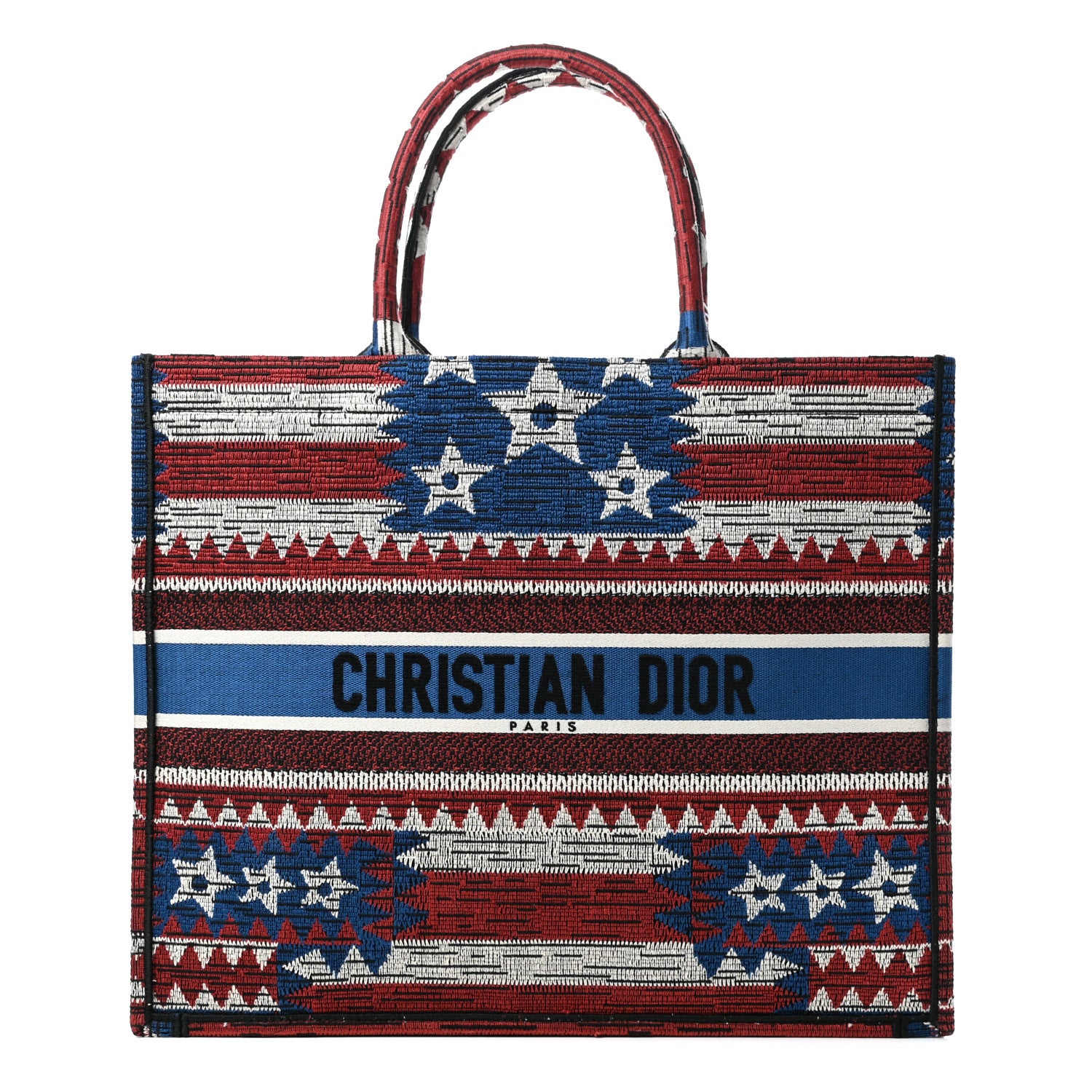 Christian Dior Canvas Embroidered Exclusive US Book Tote Multicolor 1 of 9