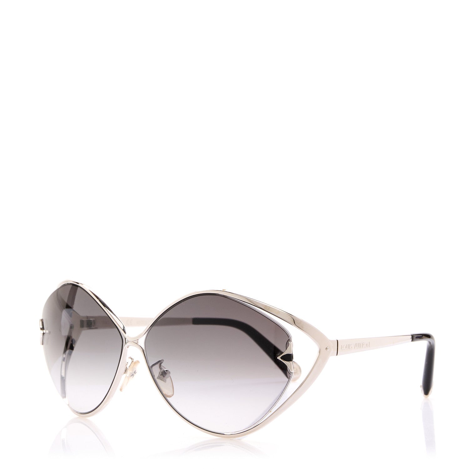 Louis Vuitton Laurel Round Sunglasses Z0411U Silver 1 of 7