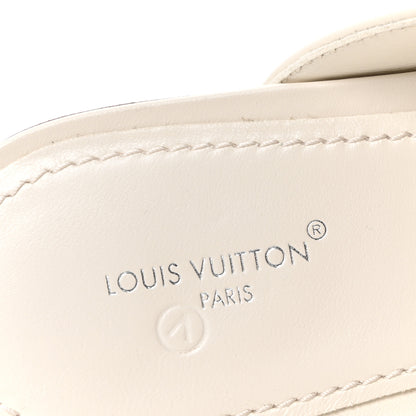 Louis Vuitton Calfskin LV Mare Open Back Loafers 40 White 8 of 9
