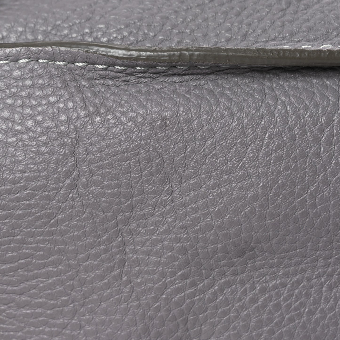 Calfskin Medium Marcie Saddle Shoulder Bag Cashmere Grey