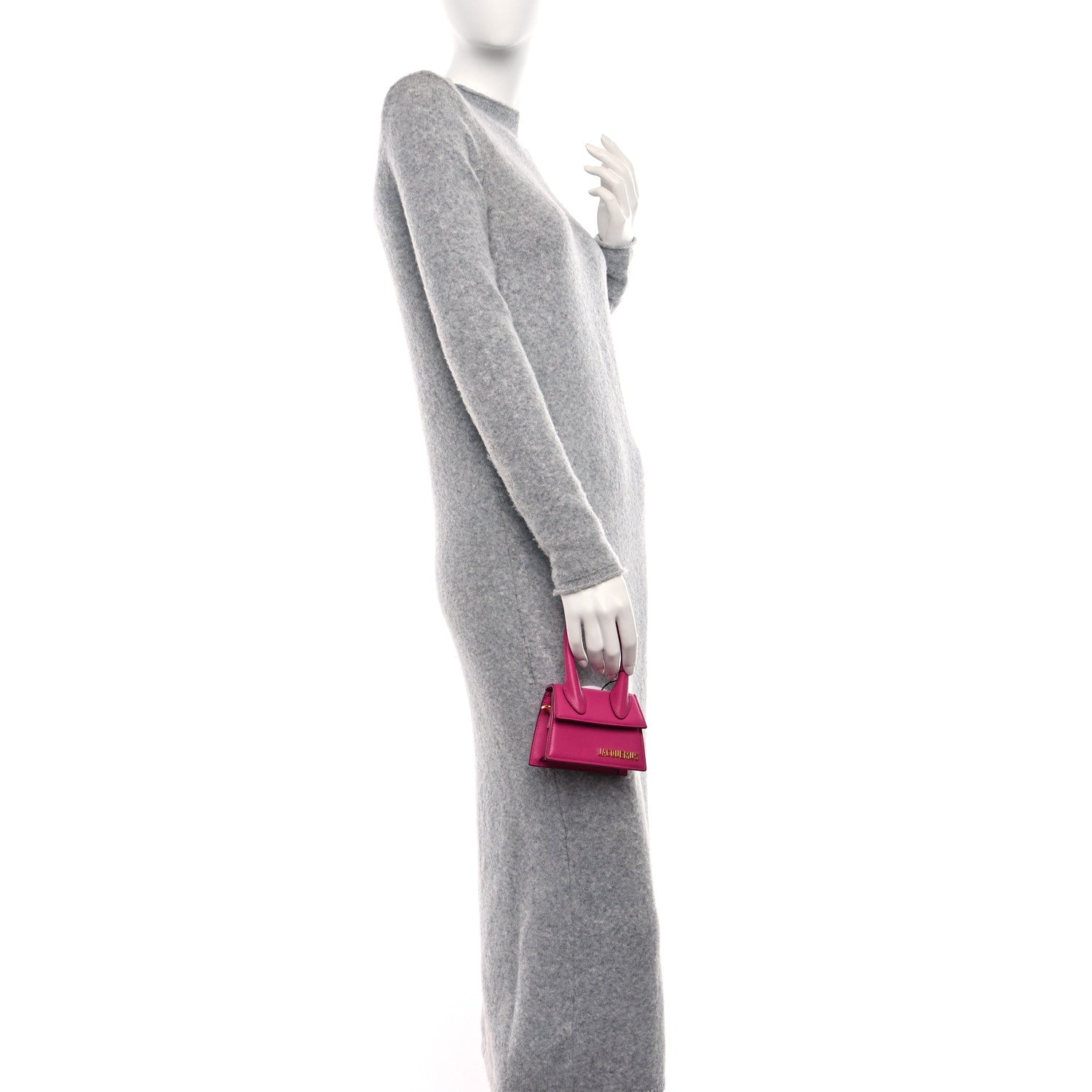 Jacquemus Smooth Calfskin Le Chiquito Dark Pink 2 of 8