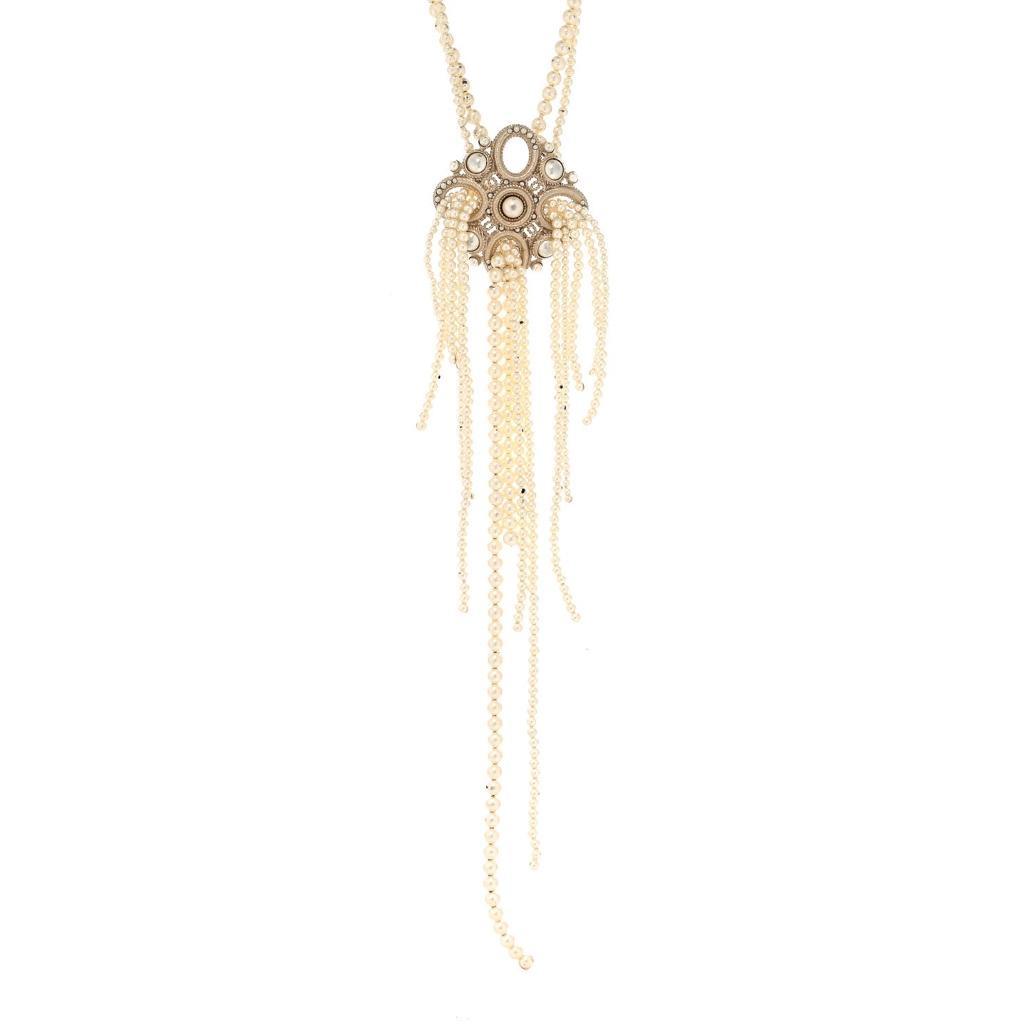 Pearl CC Multi Strand Necklace