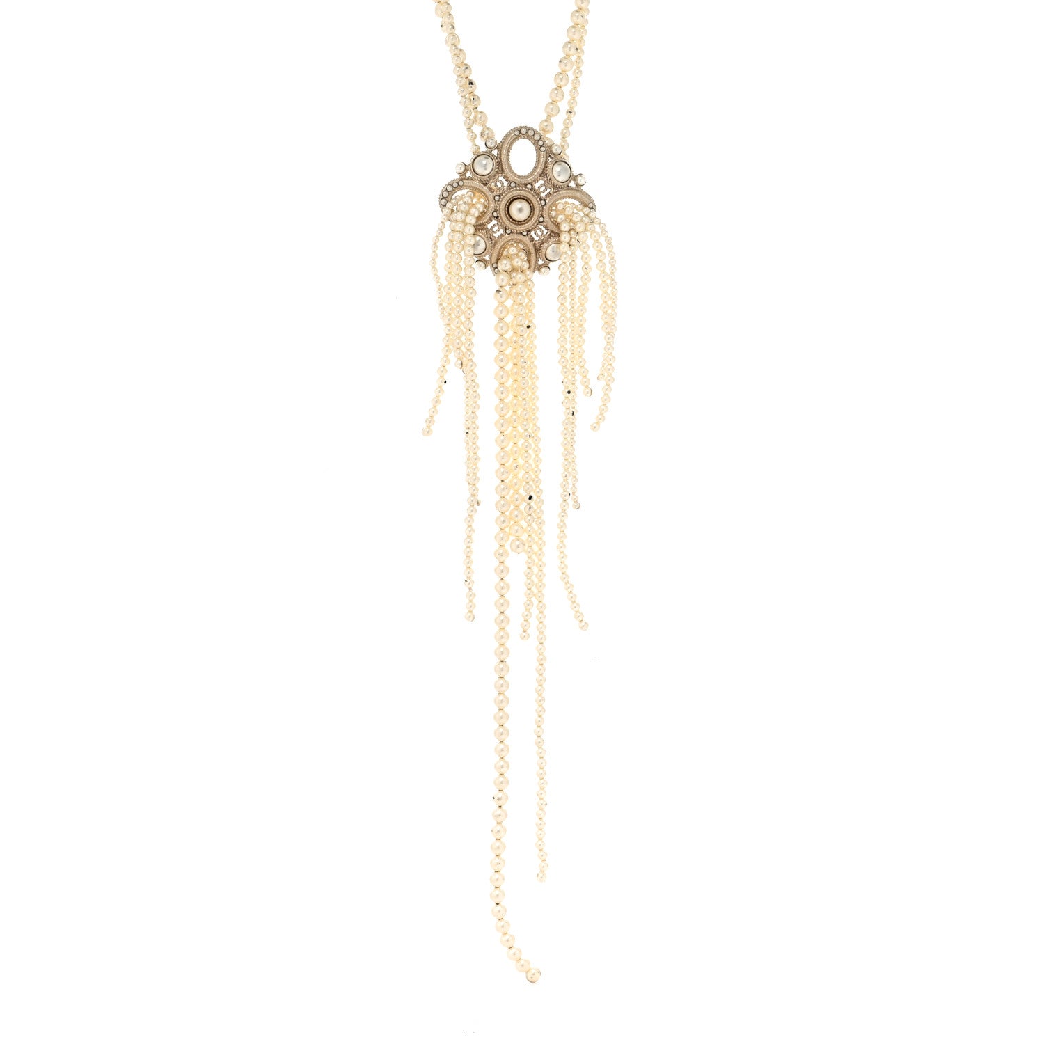 Chanel Pearl CC Multi Strand Necklace 1 of 6