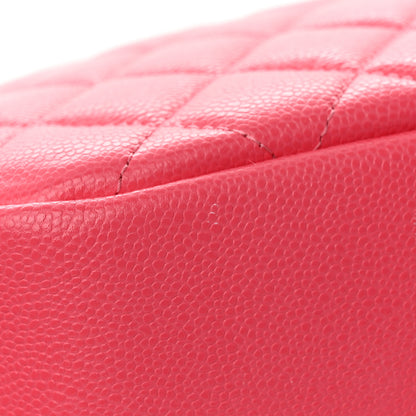 Chanel Caviar Quilted Medium Curvy Pouch Cosmetic Case Pink 14 of 14