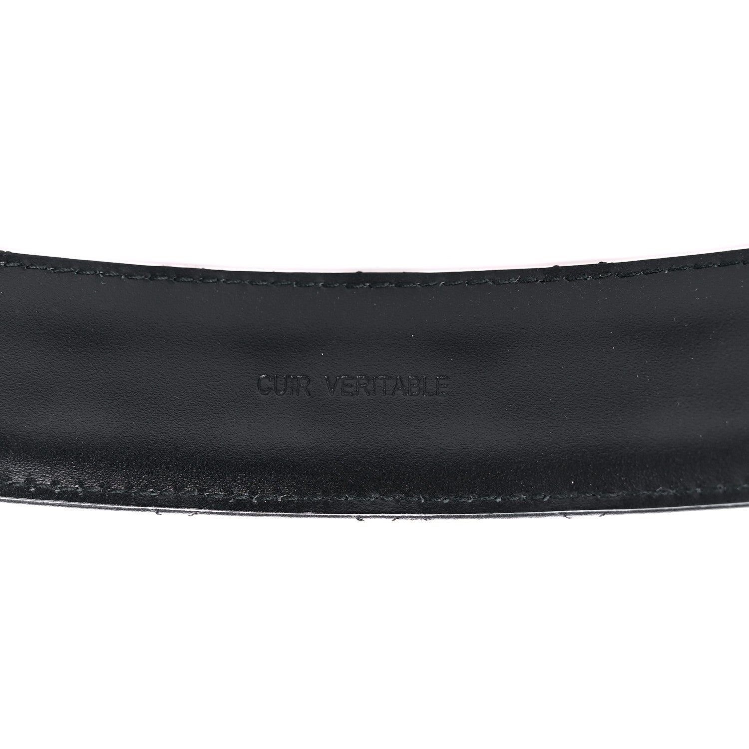 Chanel Lambskin Quilted Chain Square Buckle Belt 80 32 Black 6 of 6