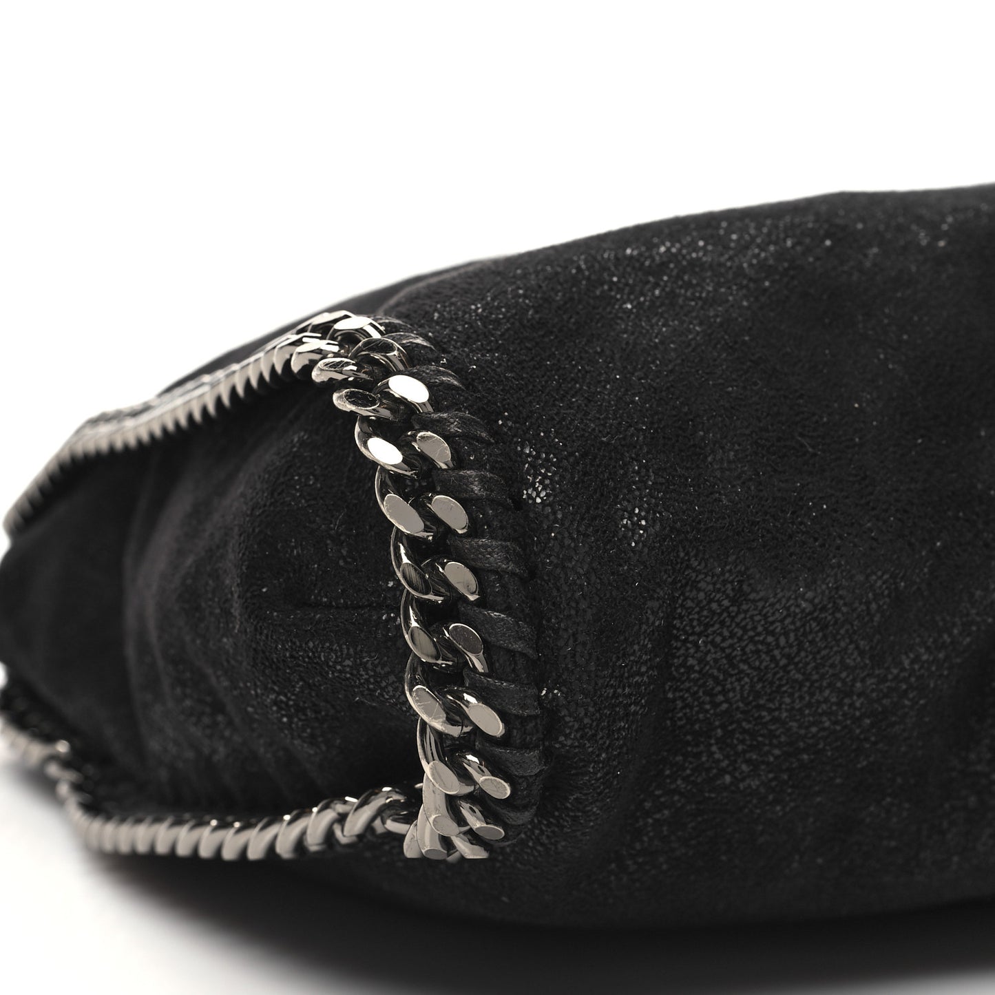 Shaggy Deer Falabella Fold Over Tote Black