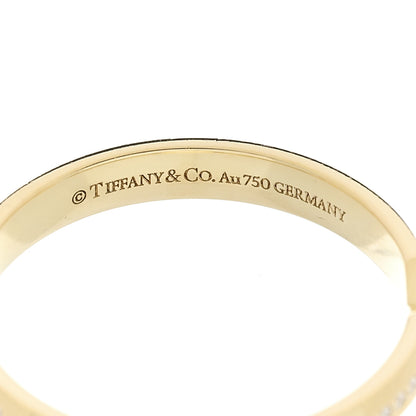 Tiffany 18K Yellow Gold Diamond Nesting Narrow Band Ring 57 8 4 of 4