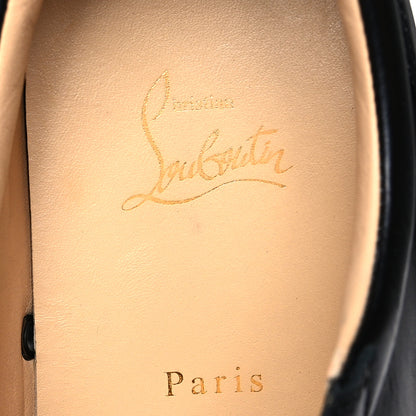 Christian Louboutin Calfskin Mens Louis Junior Spikes Flat Sneakers 45 Black 6 of 11