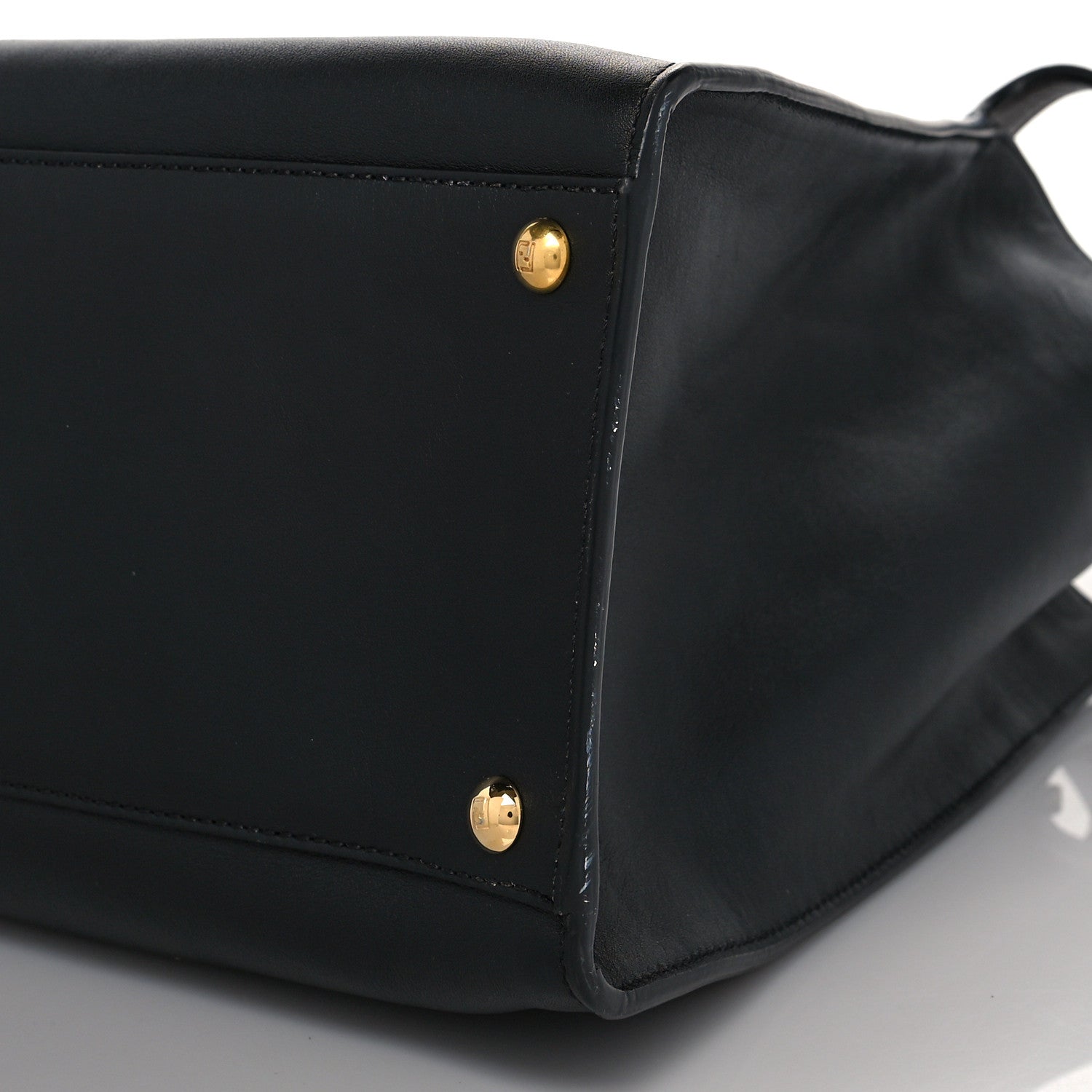 Fendi Vitello Seta Century Large Peekaboo X-Lite Black Fragola 10 of 10