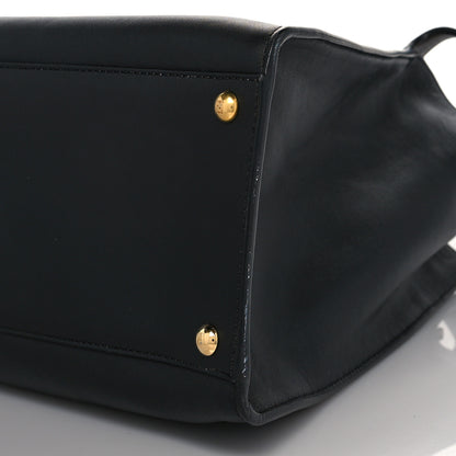 Fendi Vitello Seta Century Large Peekaboo X-Lite Black Fragola 10 of 10