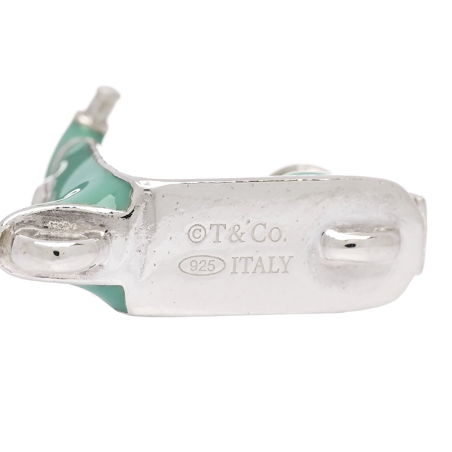 Tiffany Sterling Silver Enamel Scooter Charm Blue 7 of 7