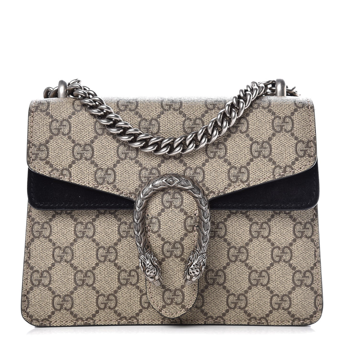 GG Supreme Monogram Mini Dionysus Shoulder Bag Black