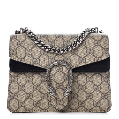 Gucci GG Supreme Monogram Mini Dionysus Shoulder Bag Black 1 of 10