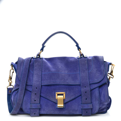 Proenza Schouler Suede Medium PS1 Satchel Royal Blue 1 of 19