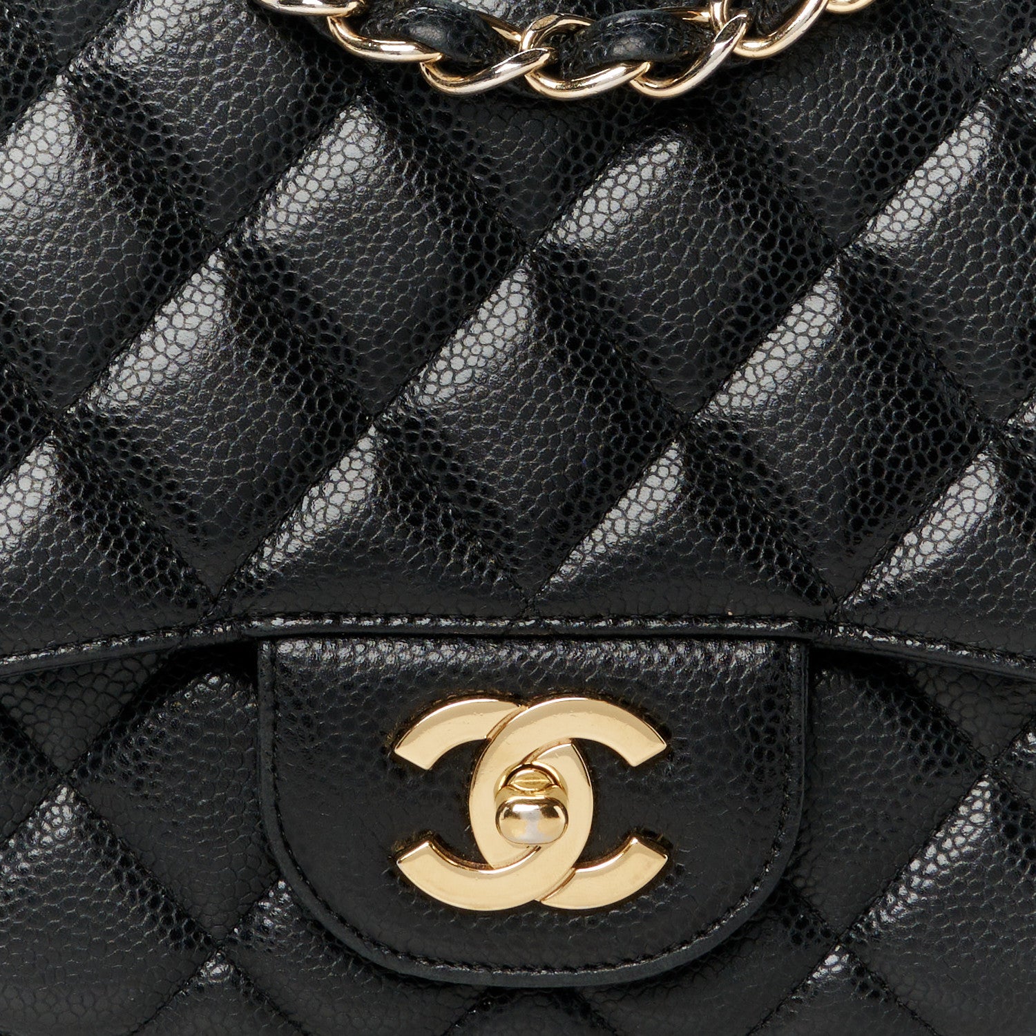 Chanel Caviar Quilted Jumbo Single Flap Black 9 of 14