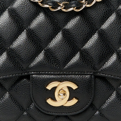 Chanel Caviar Quilted Jumbo Single Flap Black 9 of 14