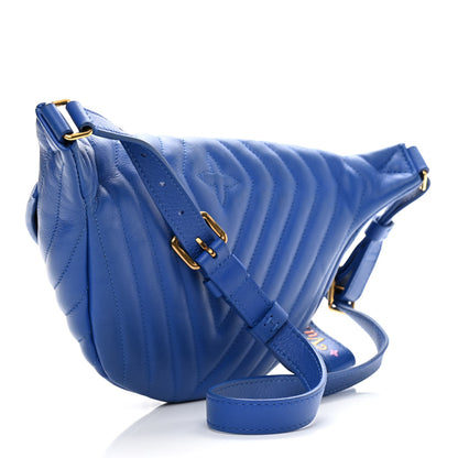 Louis Vuitton Calfskin New Wave Bumbag Blue Neon 4 of 11