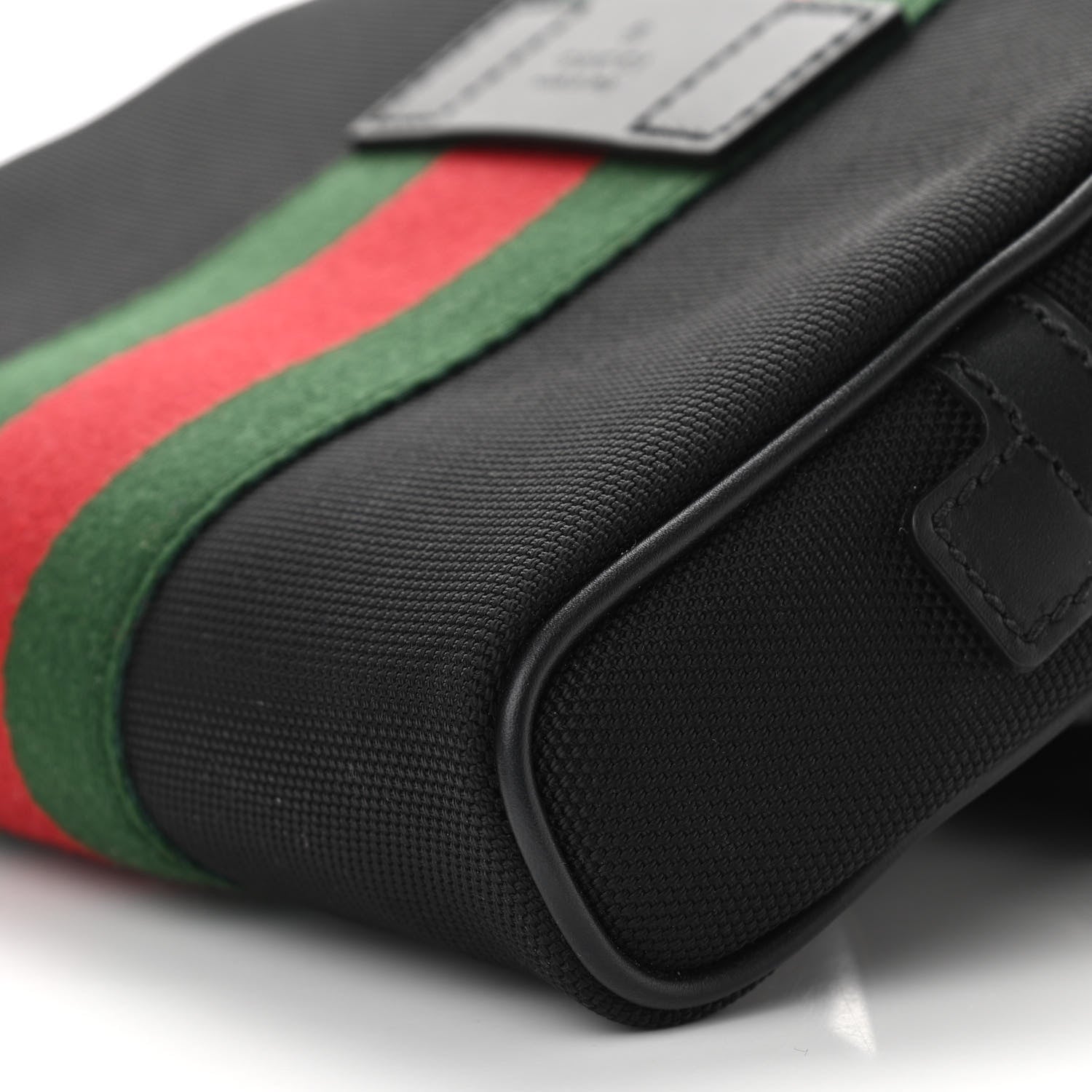 Gucci Canvas Web Slim Belt Bag Black 10 of 10