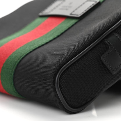 Gucci Canvas Web Slim Belt Bag Black 10 of 10