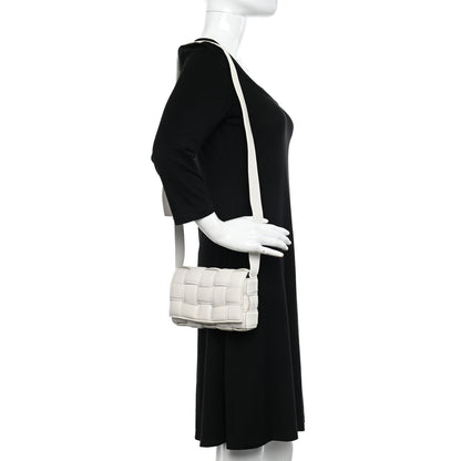 Bottega Veneta Nappa Maxi Intrecciato Small Padded Cassette Crossbody Bag Chalk 2 of 9