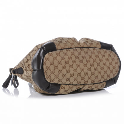 Gucci Monogram Large Sukey Top Handle Bag Beige Dark Brown 4 of 7