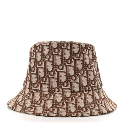 Christian Dior Oblique Leopard Reversible Mizza Bucket Hat Beige 9 of 12