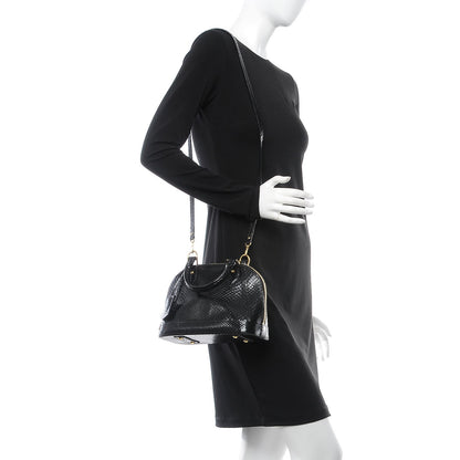 Louis Vuitton Python Alma BB Black 2 of 7