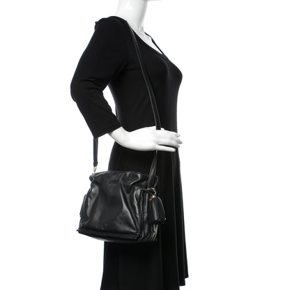 Loewe Nappa Small Flamenco Shoulder Bag Black 2 of 9