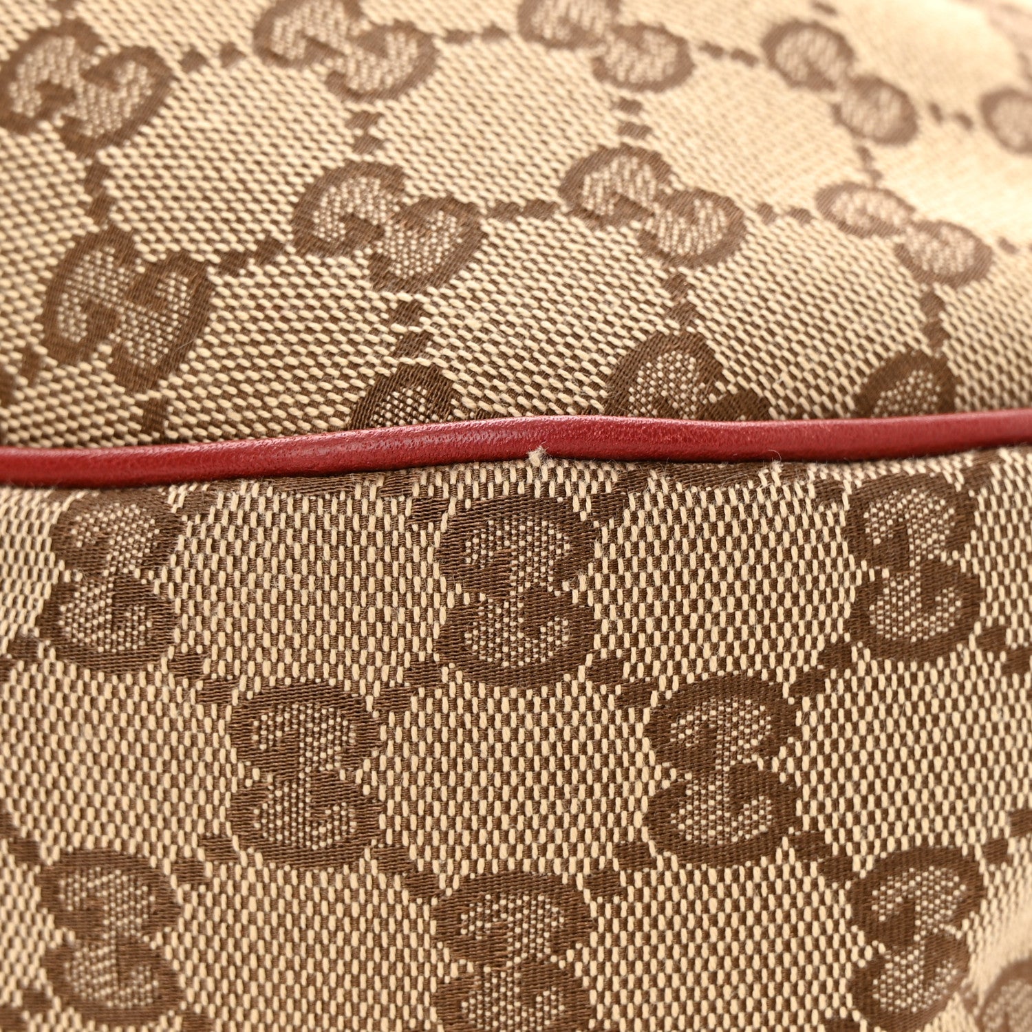 Gucci Monogram Medium Sukey Hobo Red 11 of 13