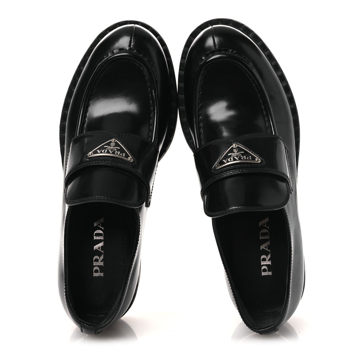 Vernice Triangle 50mm Loafers 39 Black