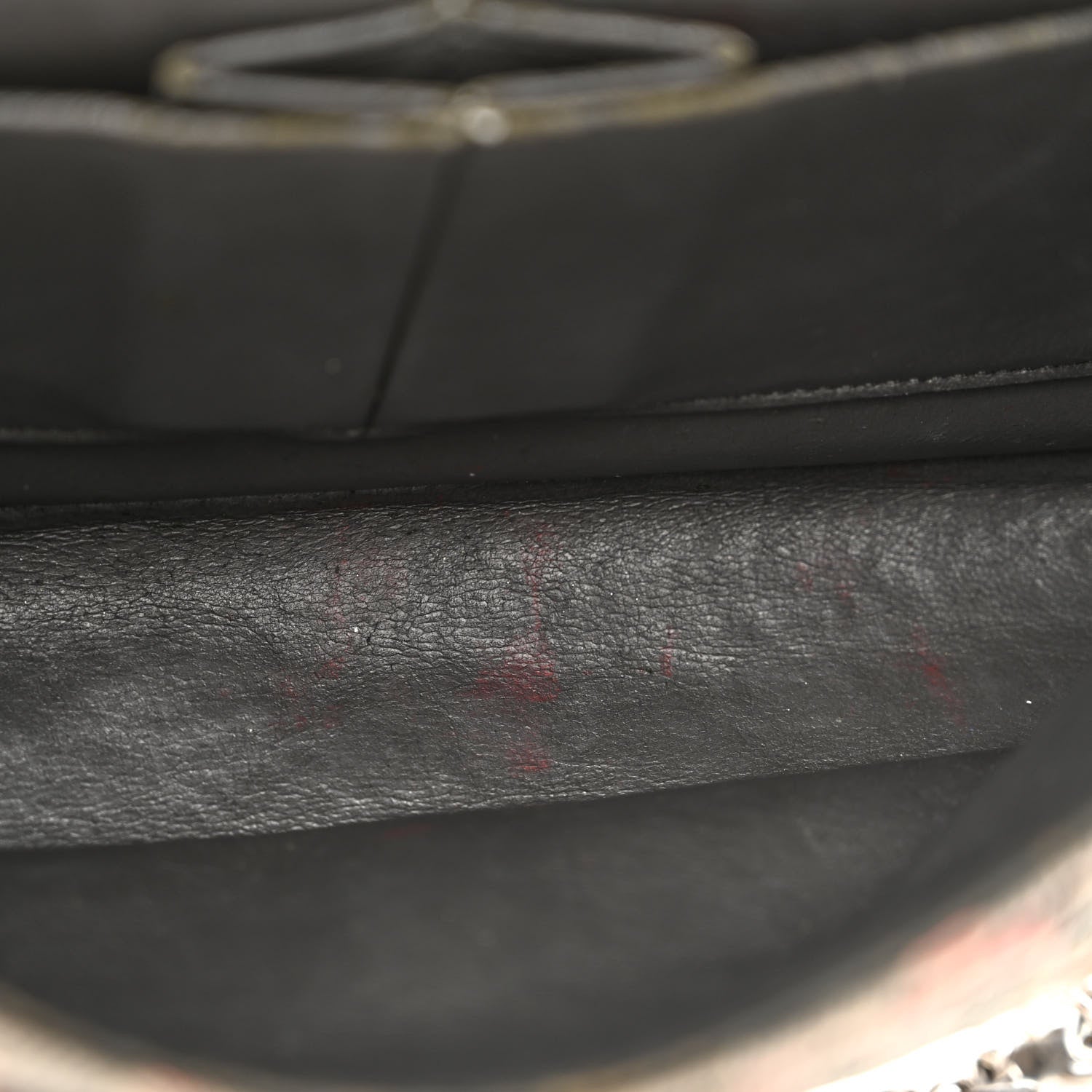 Chanel Distressed Denim Quilted Medium Double Flap Grey Pink 8 of 12