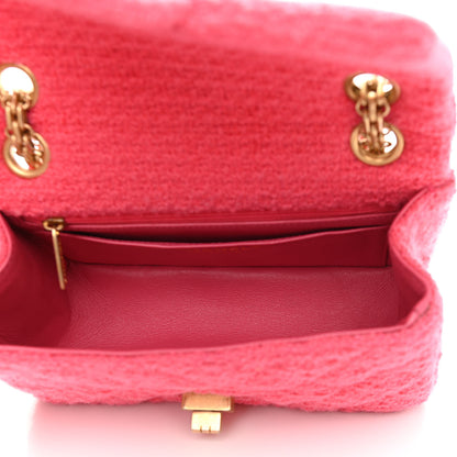 Chanel Tweed Quilted 2.55 Reissue Mini Flap Pink 5 of 15