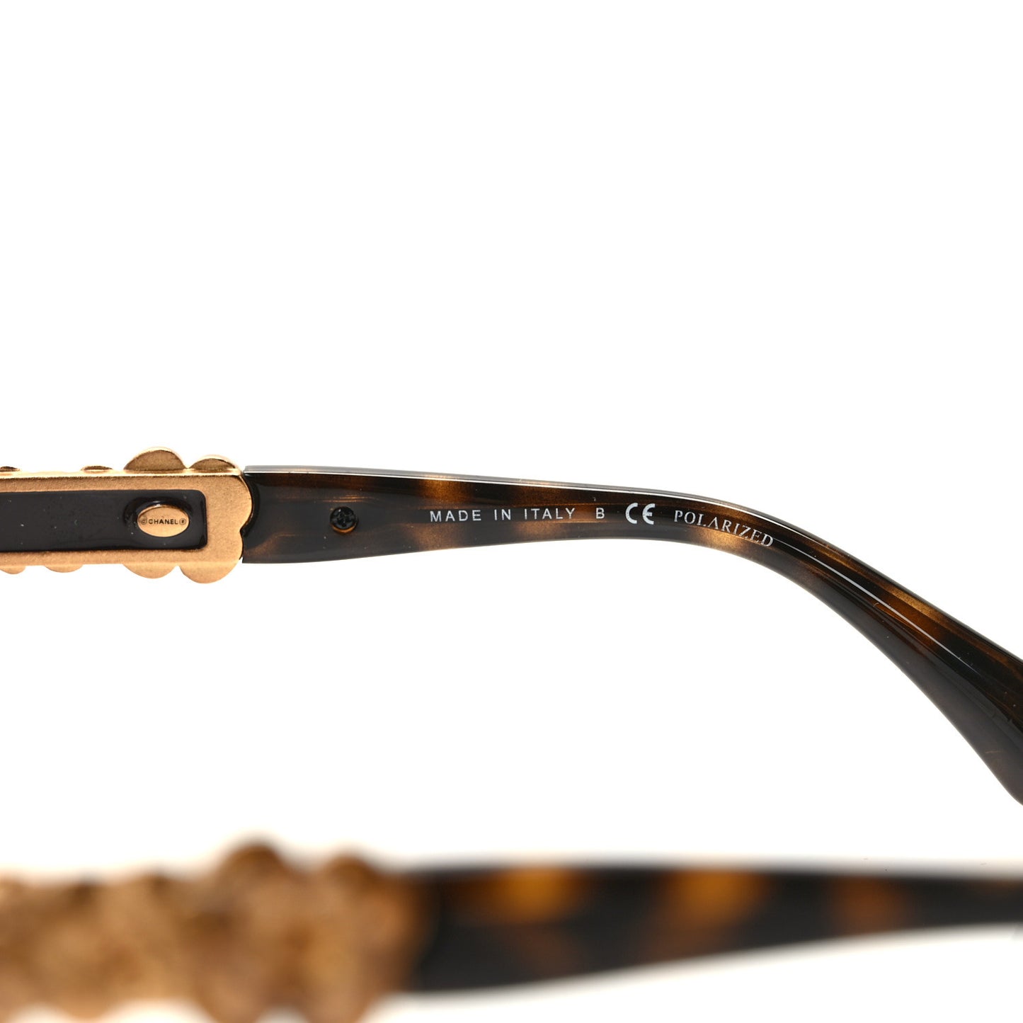 Polarized Bijou Cat Eye Sunglasses 5354-A Black