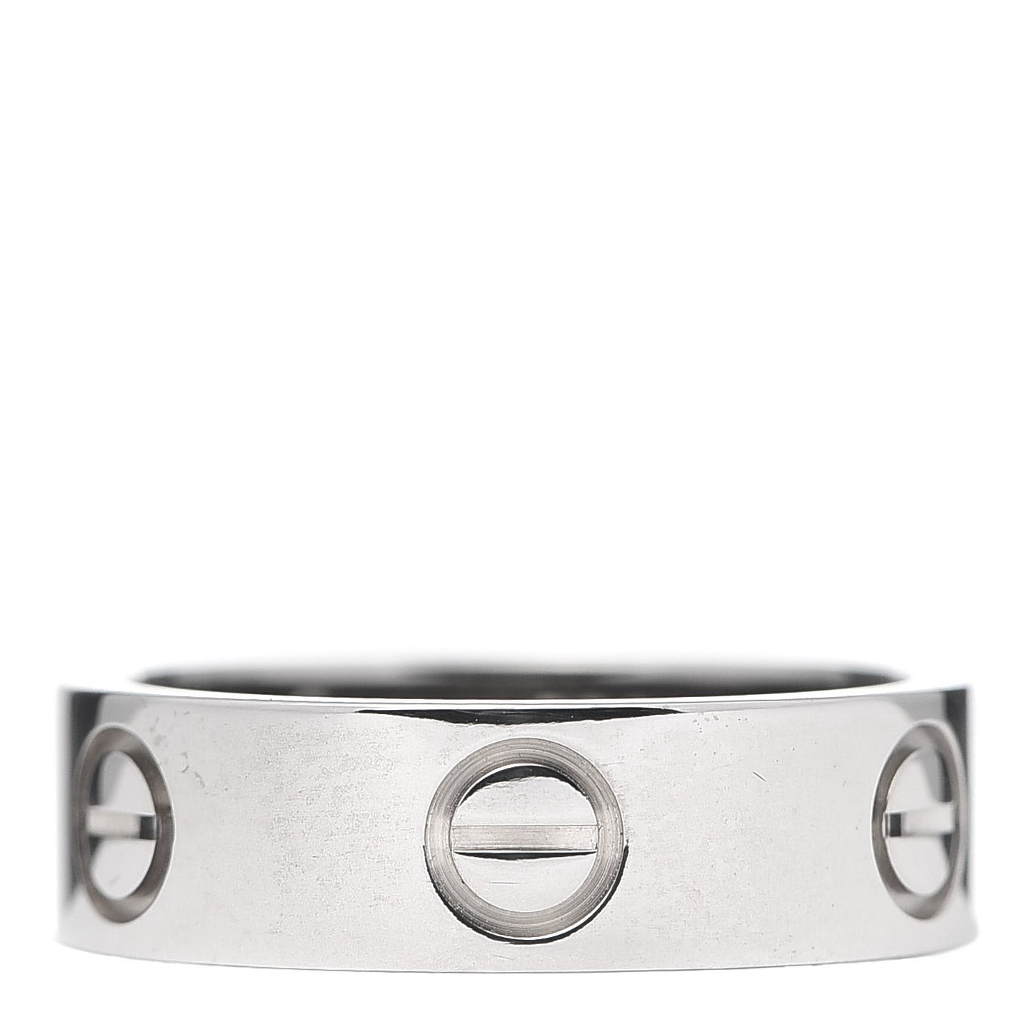 18K White Gold 5.5mm LOVE Ring 50 5.25