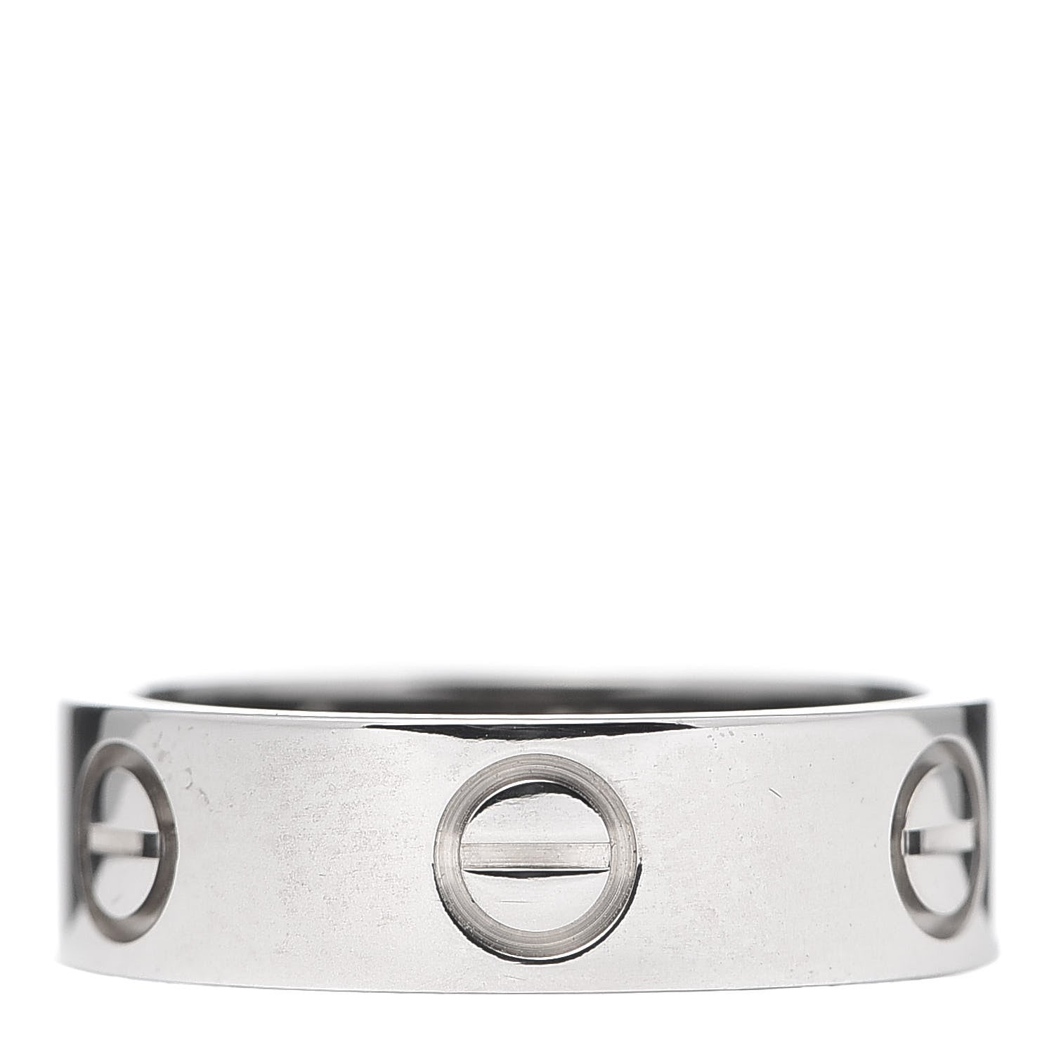Cartier 18K White Gold 5.5mm LOVE Ring 50 5.25 1 of 4