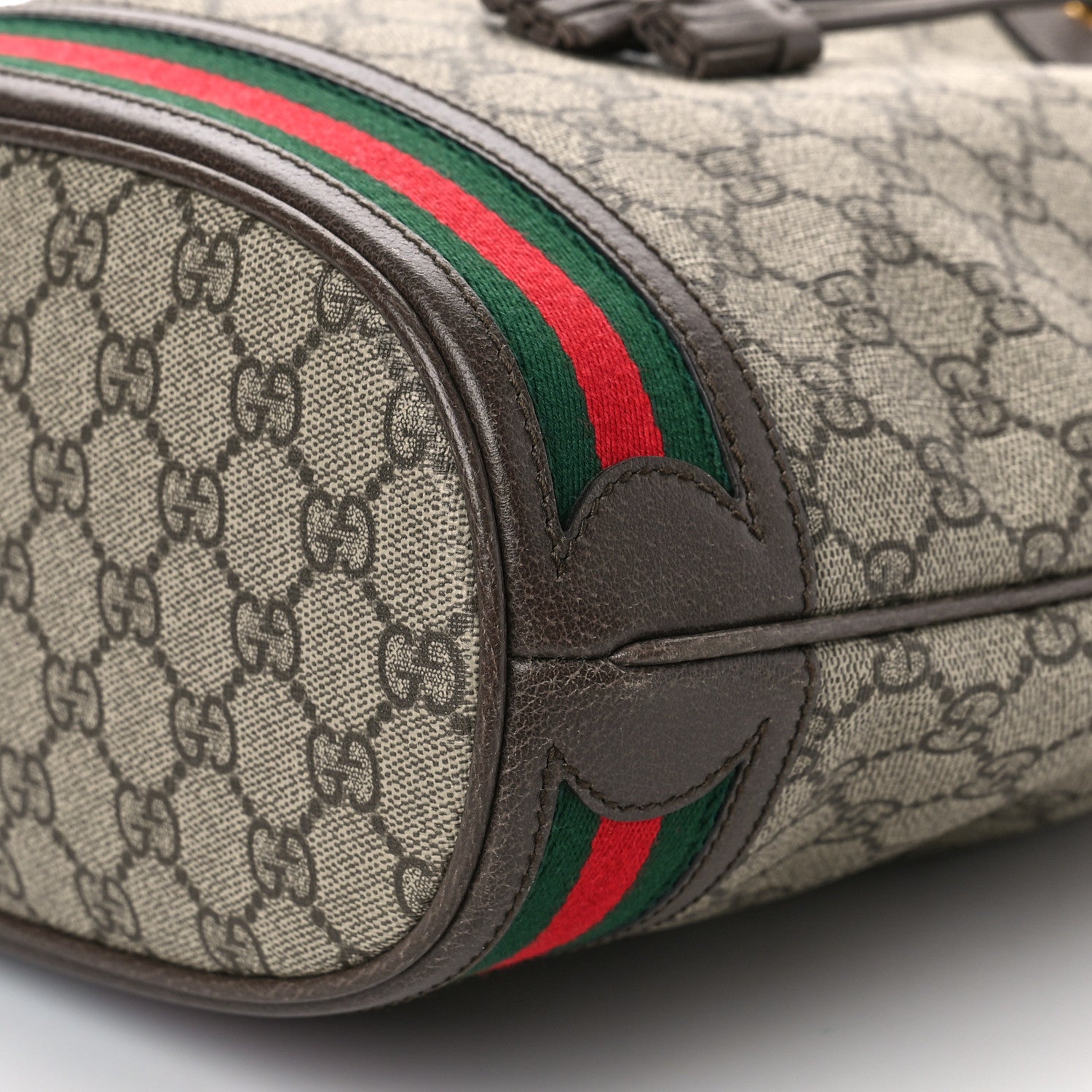 Gucci GG Supreme Monogram Web Ophidia Bucket Bag Brown 9 of 9