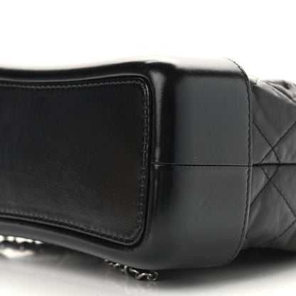 Chanel Aged Calfskin Quilted Small Gabrielle Backpack Black 9 of 9