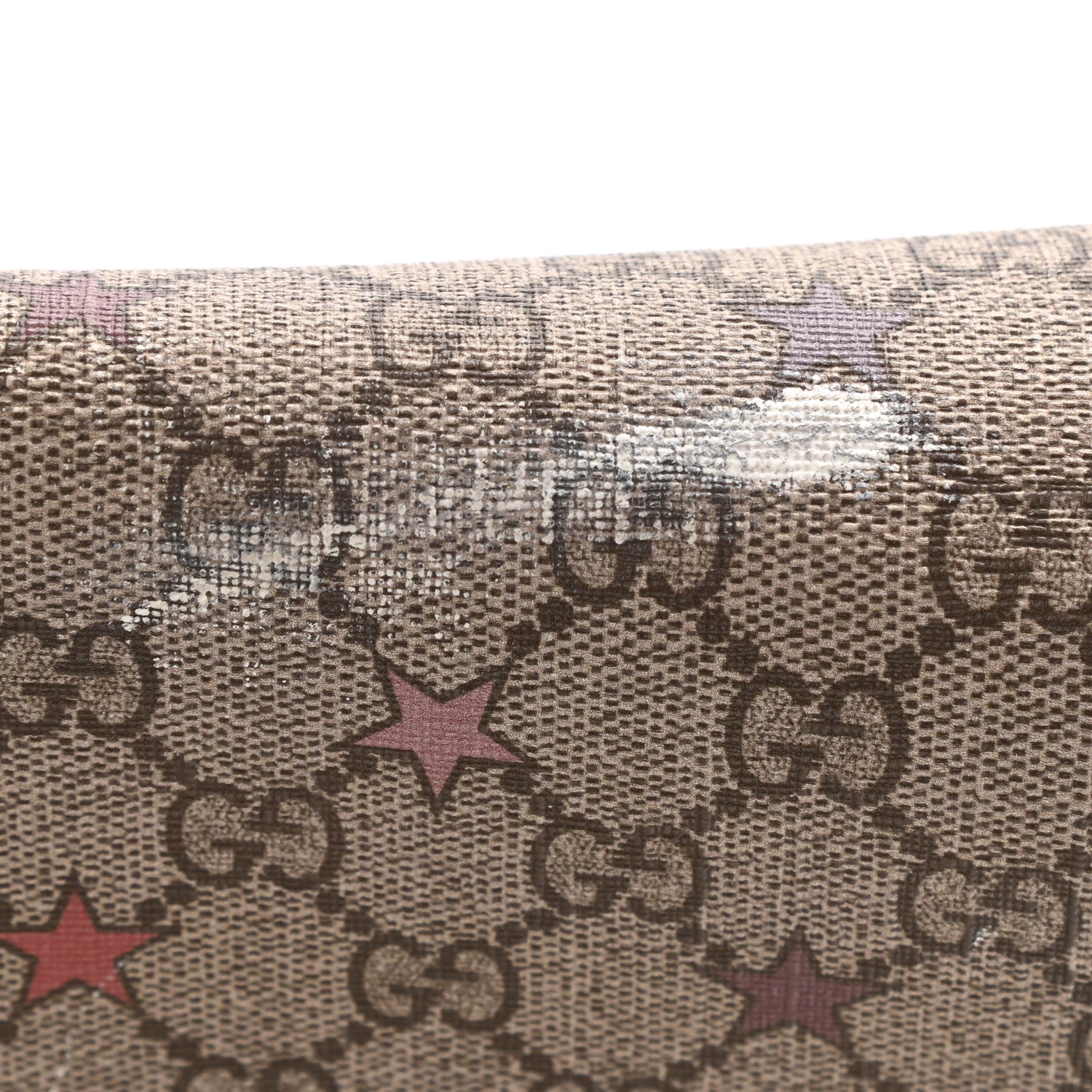 Gucci GG Supreme Monogram Stars Medium Double Buckle Flap Messenger Bag Beige Pink 16 of 16