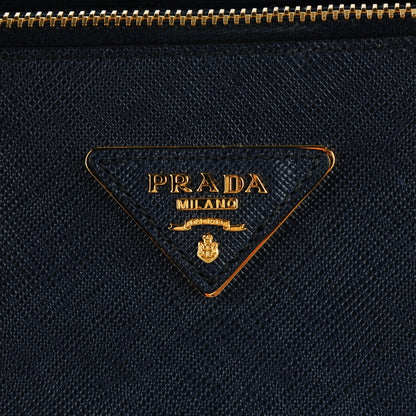 Prada Saffiano Lux Extra Large Galleria Double Zip Tote Baltico 9 of 9