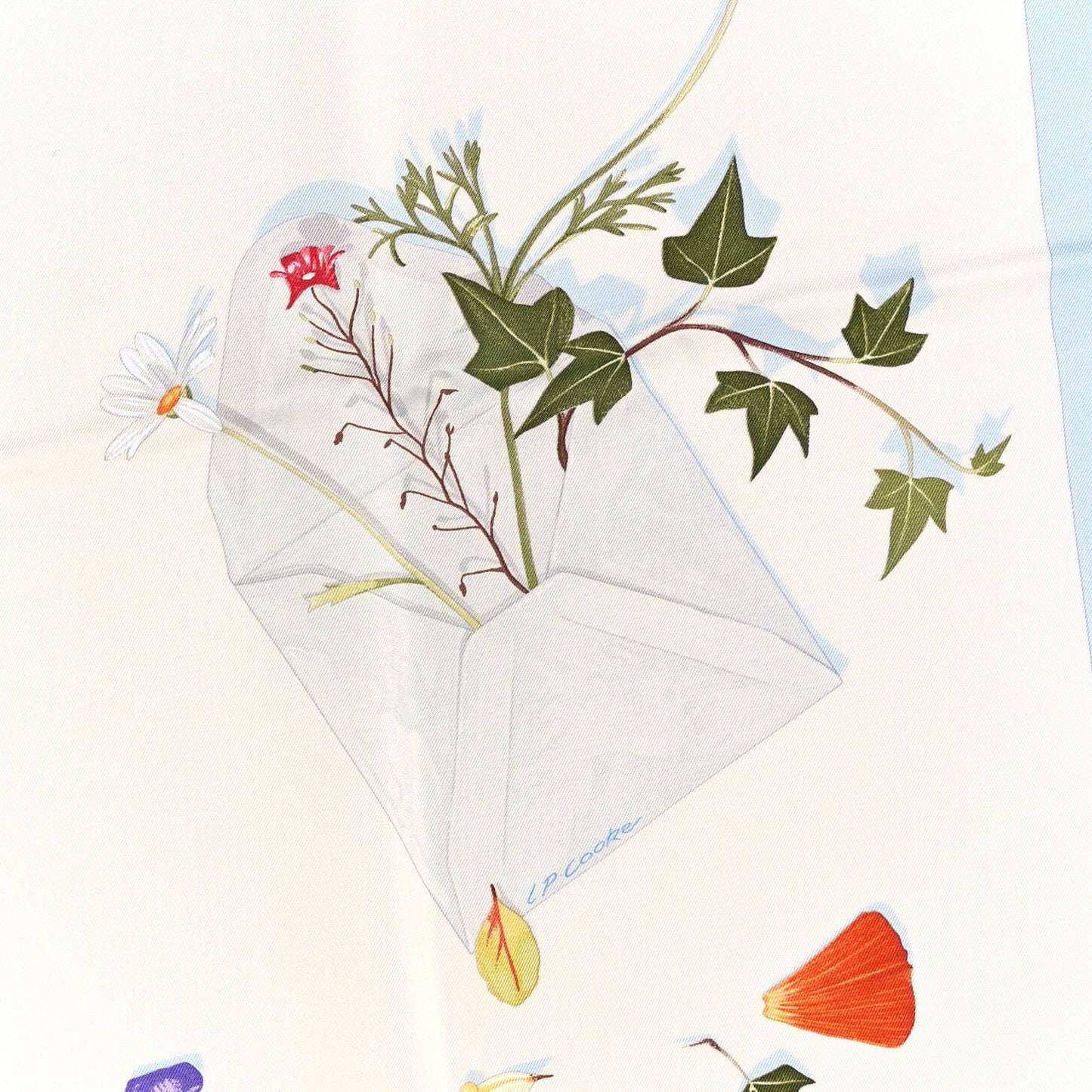 Silk Des Fleurs Pour Le Dire Scarf 90