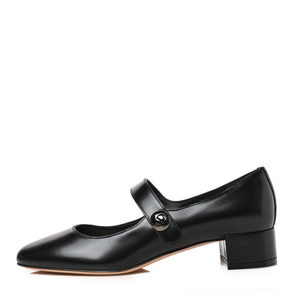 Christian Dior Brushed Calfskin Uniform 30mm Pumps 38.5 Black 1 of 8